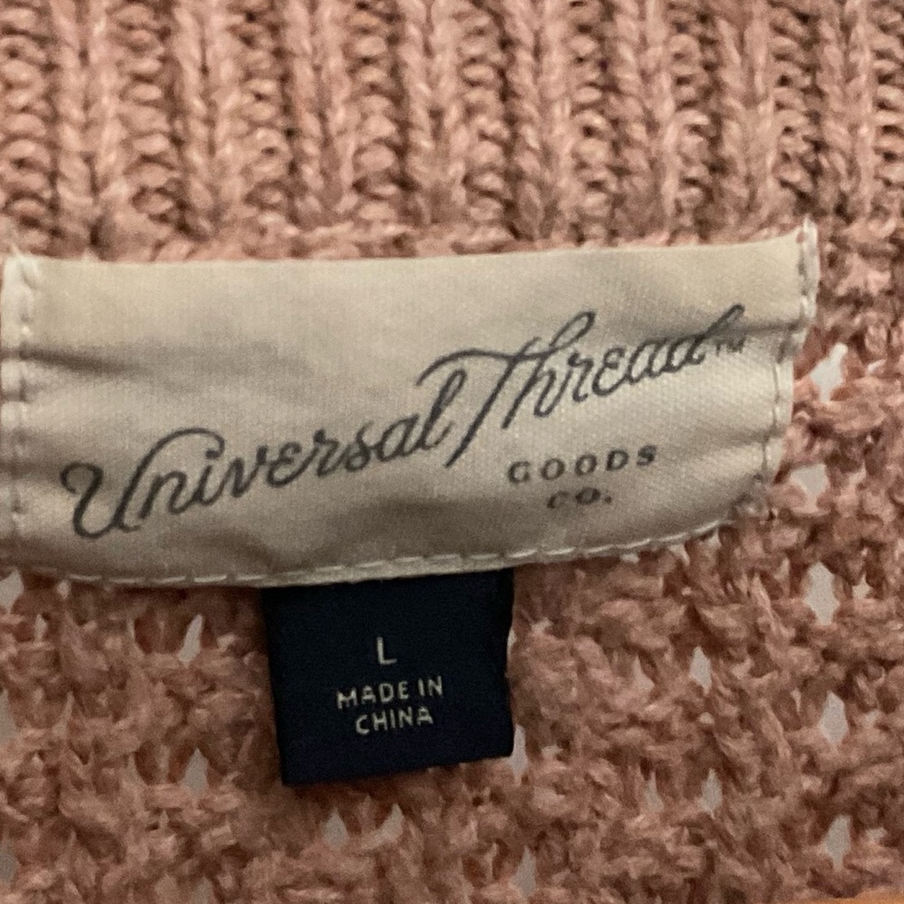 Universal Thread Textured Pink Sweater - image 3